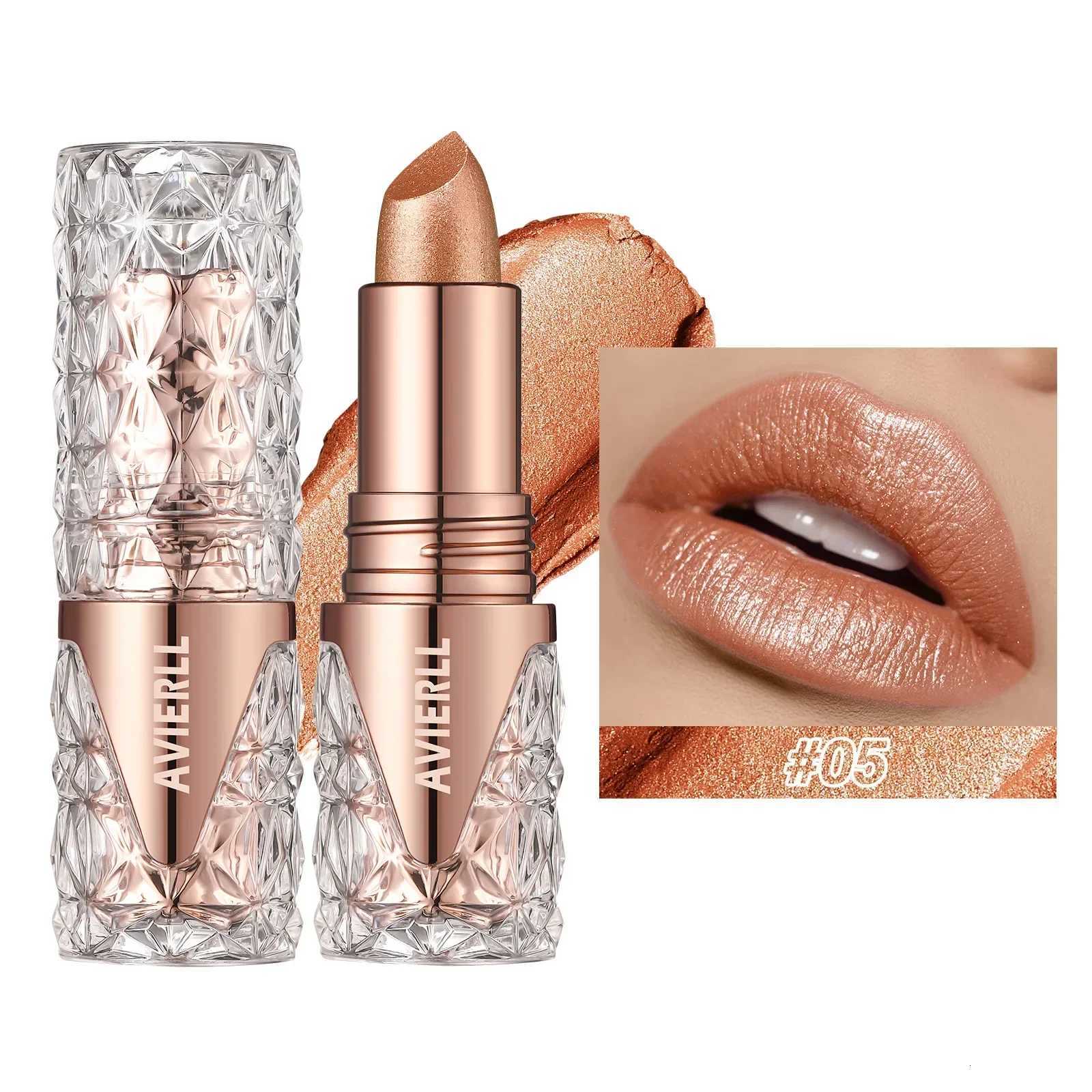 Quicksand Gold Lipstick Fine Glitter Lipstick Moisturizing Silky Mermaid Girl Pink Long-Lasting Waterproof Grapefruit Orange G250729