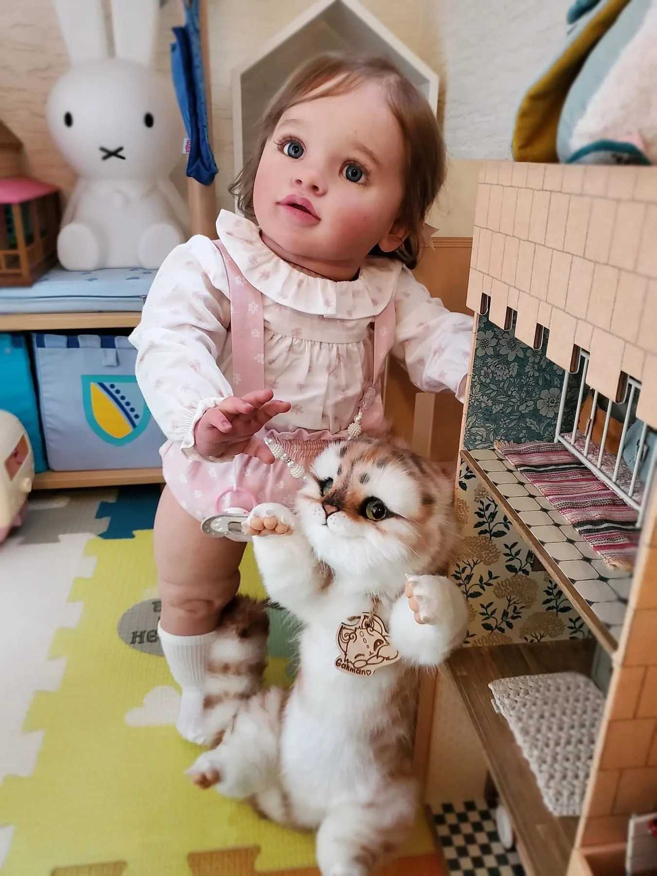 66CM Pippa Already Painted Finished Doll Reborn Toddler Huge Baby Size Popular Lifelike Soft Touch 3D Skin Art Doll XJ250730