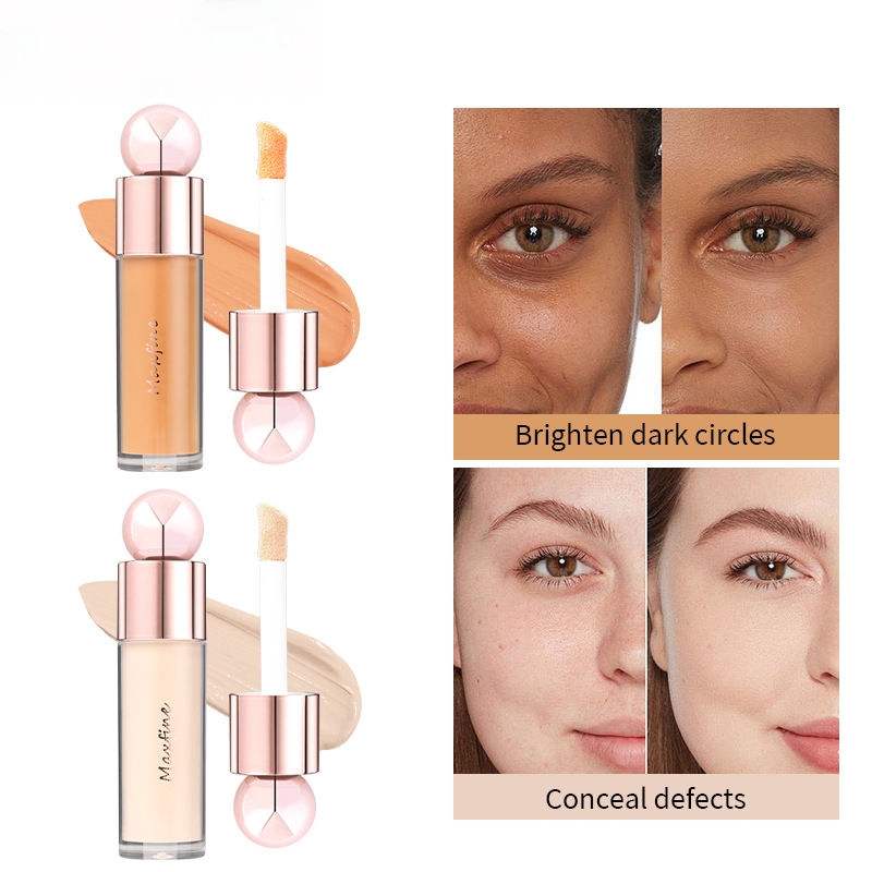 Cream Concealer Full Coverage Foundation Cream For Dark Skin Oil-Control Moisturizing Foundation Lasting Base Makeup Concealer with Pore Blurring Mois