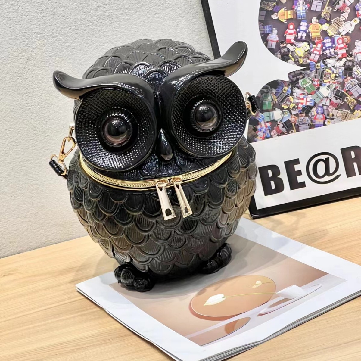 2025 New Product Men and Women Personality Cute Funny Owl Shoulder Crossbody Bag Halloween ddmymoon