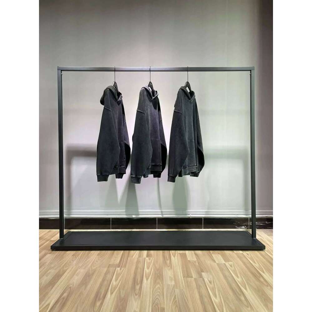 High-Quality Vintage-Washed Streetwear Sweater for Him/Her: Classic Black with Attacker Design