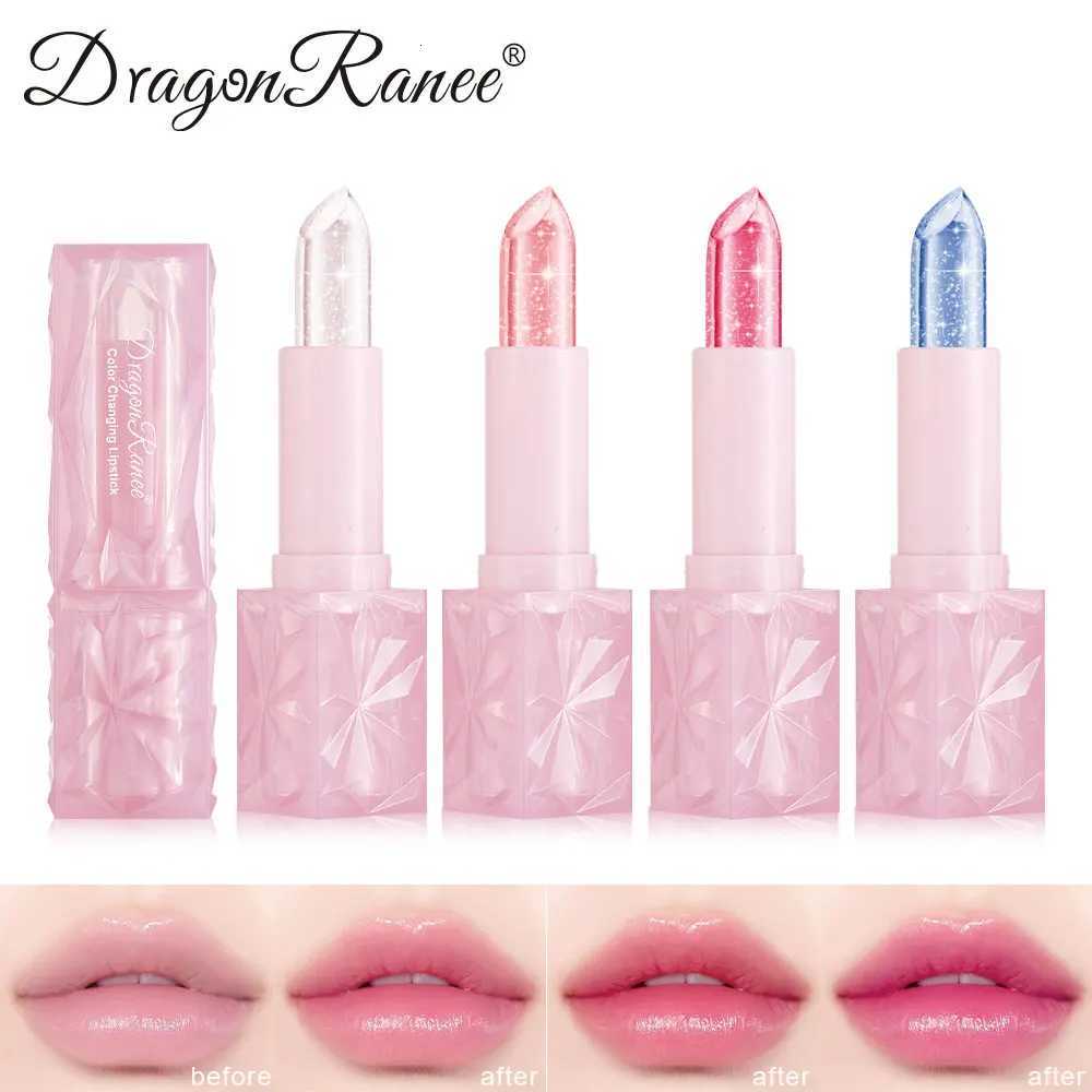 Dragon Ranee Colorful Changing Thermochromic Pink Three-Diamond Crystal Lipstick Waterproof Long-Lasting Moisturizing G250729