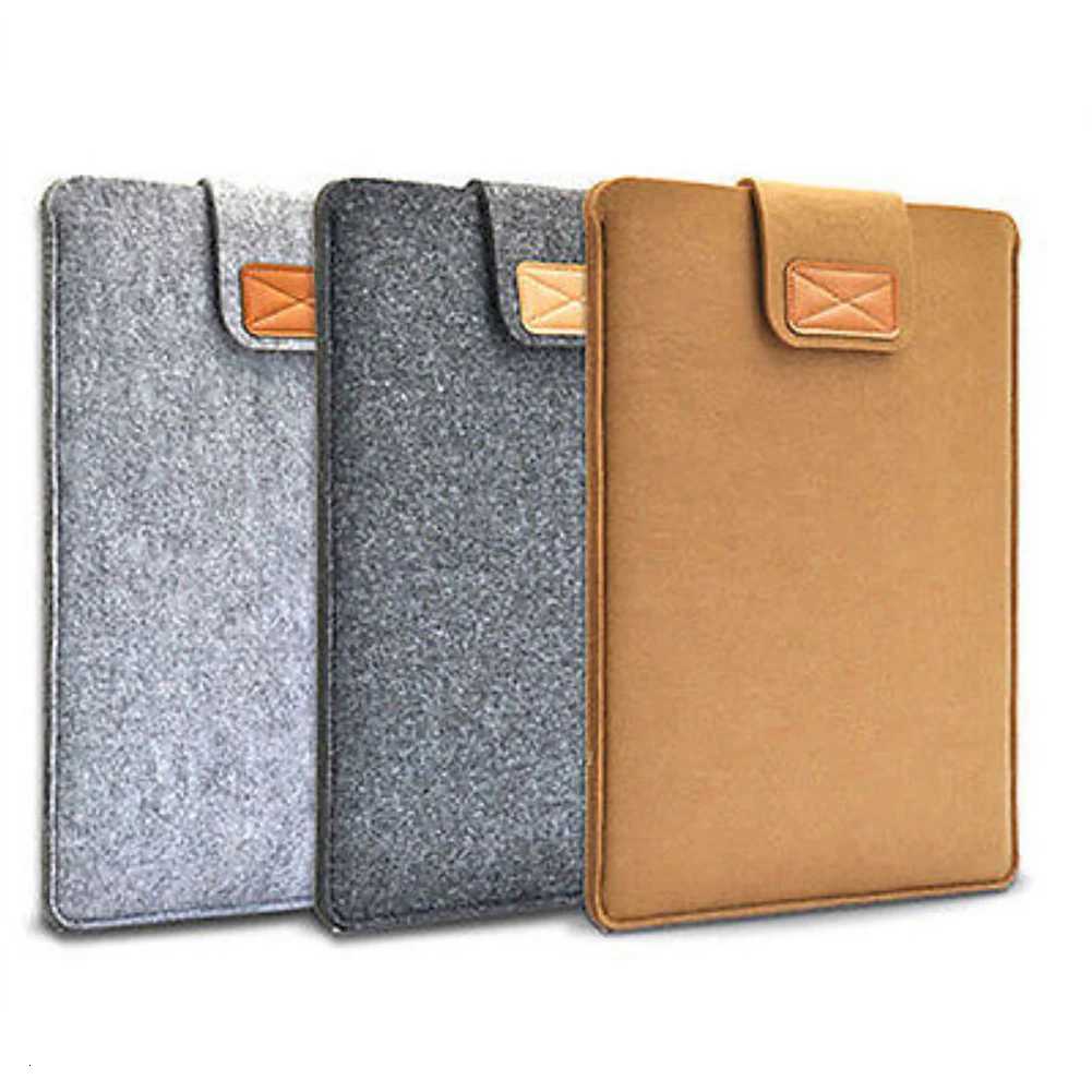 13Inch 15inch Felt Sle Slim Tablet Case Cover Bag for Books Air Pro Solid Color Tablet Storage Bag y250730