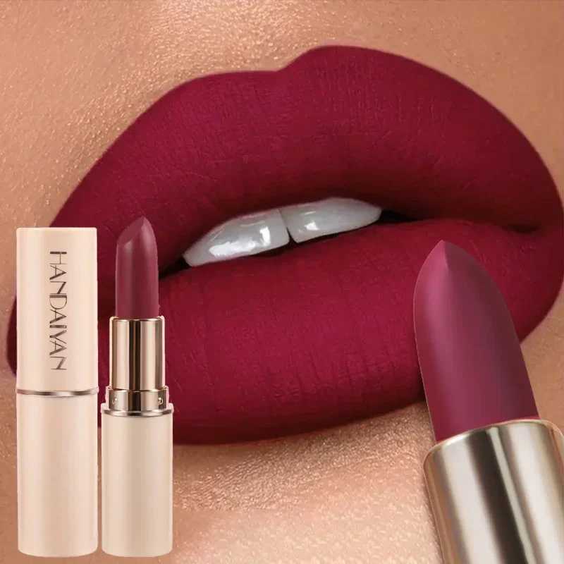 Deep Red Matte Lipstick 8 Colors Waterproof Non-Stick Cup Lip Balm Makeup Dark Red Lipsticks Velvet Easy To Color Lips Cosmetics G250729