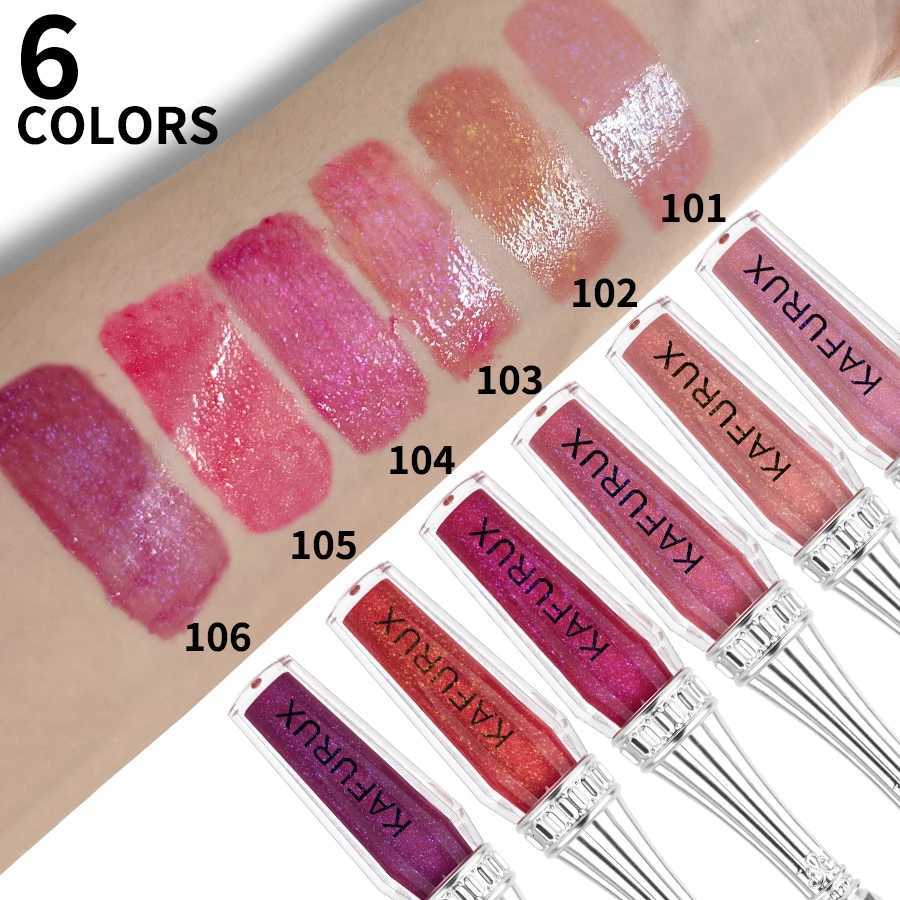 6 Colors Glitter 1pc Lip Glaze Long Lasting Lip Gloss Waterproof Liquid Lipstick Makeup Lip Oil Lip Tint Moisturizing Lip Balm G250728