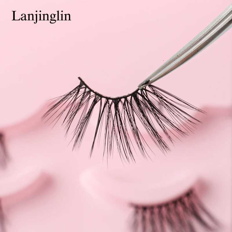 3/5 Pairs Half Eye Lashes Faux Mink Lashes Reusable False Eyelashes Natural Fluffy Makeup Tools Extension Fake Lashes makeup Z250730