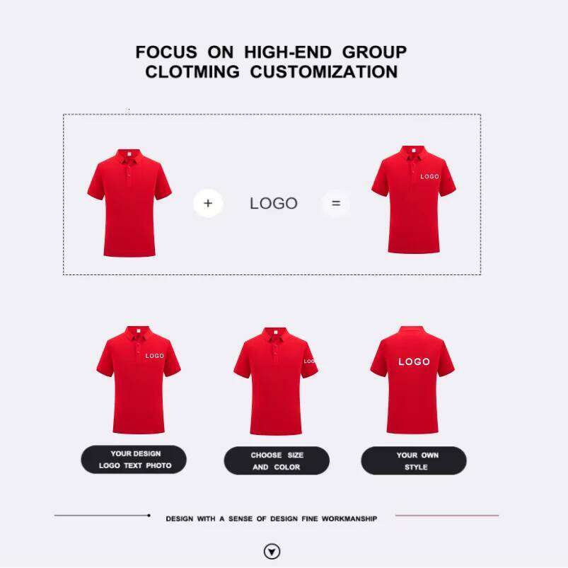 Summer Casual 100% Cotton Polo Shirt Customized Print Text Picture Brand Embroidery Personal Design Breathable Tops for Men