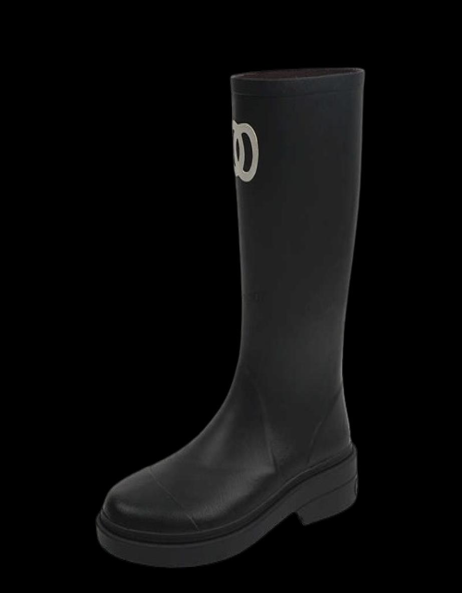 Winter 2022 Designer Boots For Women Thick Heel Sole Ankle Luxury Rain Boots Y22092569143