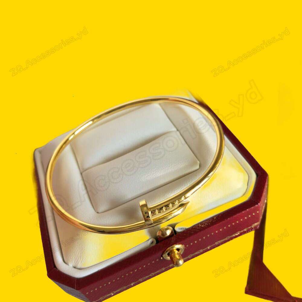 Designer bracelet nails High quality luxury cart bracelet classic Fashion caritiers bracelets Screw nail gold carters bracelet bangle women fine jewelry woman 666