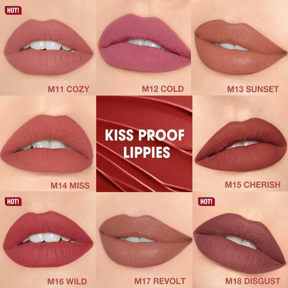 0.TVOO Matte Lipstick Long Lasting Waterproof Lip Stick Smudge-Free Classic Highly Pigmented Velvet Finish Lip Tint Makeup G250729