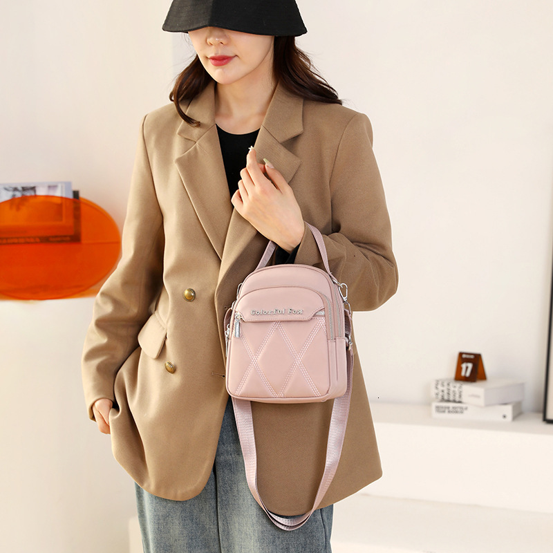 Colorful Fox Korean Version Multi-layer Shoulder for Women Outdoor Casual Embroidered Crossbody Bag Key Coin Handbag ddmymoon