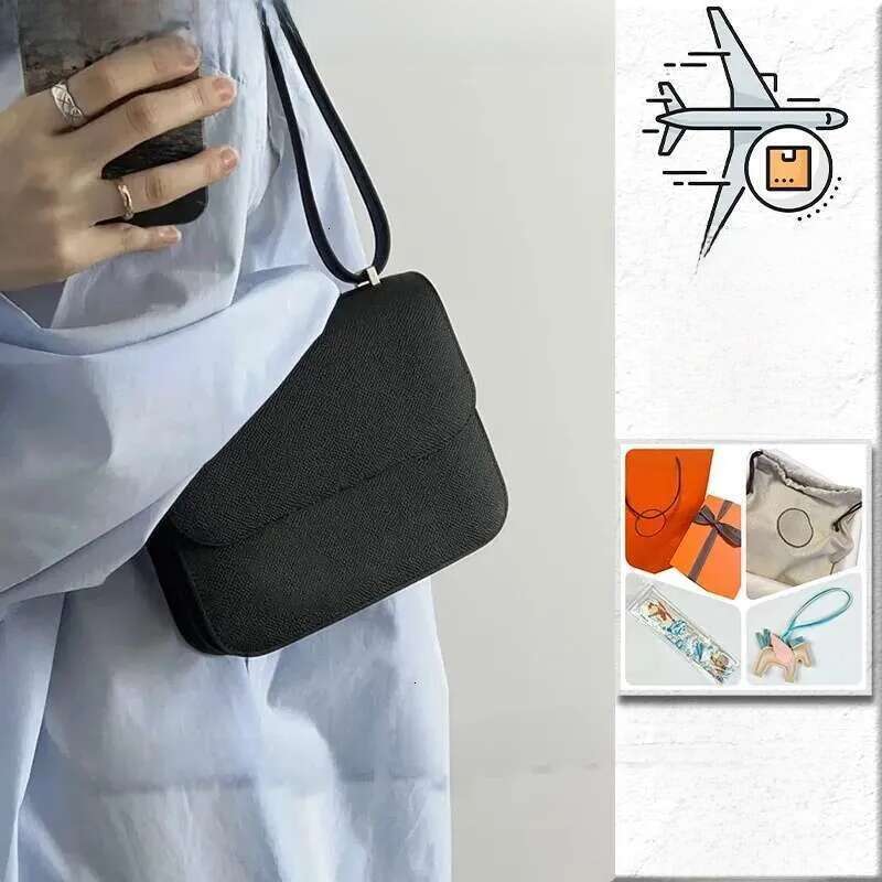 Designer Women Houlder Crobody Handbag Handmade Gold Ier Hardware Daily Outfit Bag