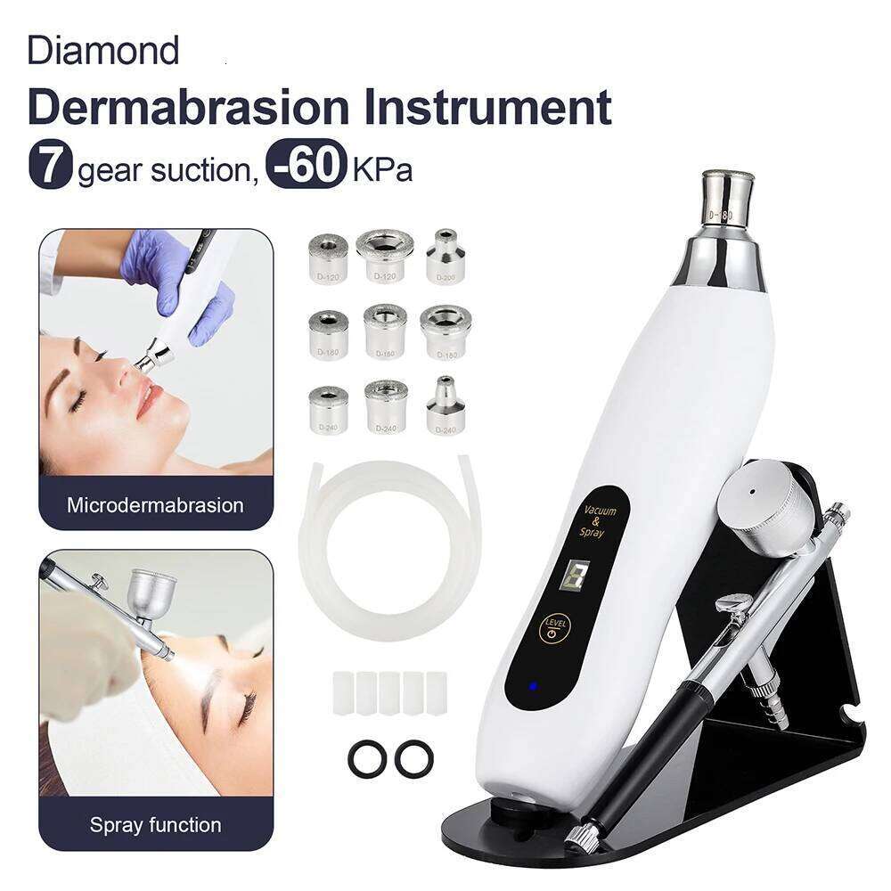 Portable Dia Microdermabrasion Facial Peeling hine Hydrating Airbrush Exfoliation Deep Cleaning Vacuum Blackhead Remover