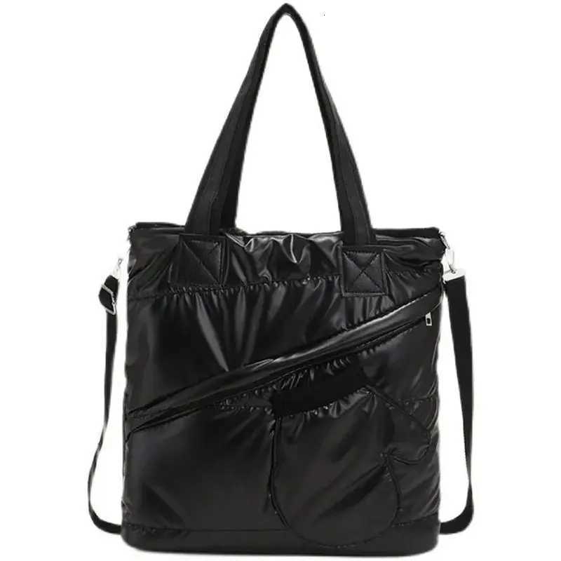 Fem Down Bags Hot S Wen Winter Mobile Space Glove Bag Cott-padded Jacket Shoulder Handbag Christmas Gift 2025 Dropship Y250730