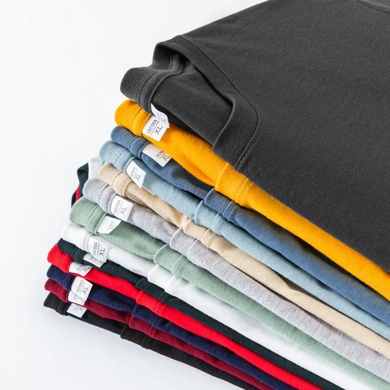 Mens Solid Color Round Neck Long Sleeve TShirt Cotton Summer Comfortable Breathable Casual Top in Various Colors 250729