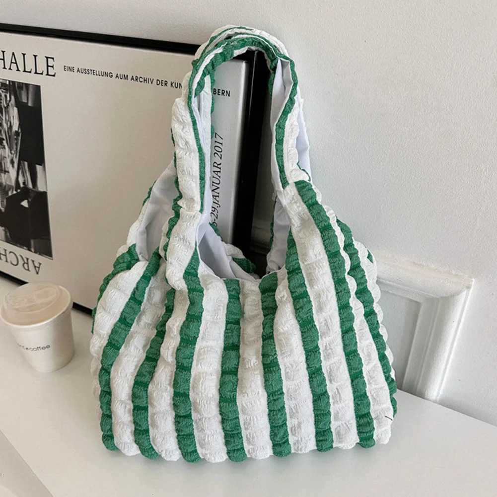 Elegant Handbag Pleated Cloud Bag Fem Candy Color Large Capacity Shoulder Bag Handbags Shopping Girls Pouch Tote Bags Y250730