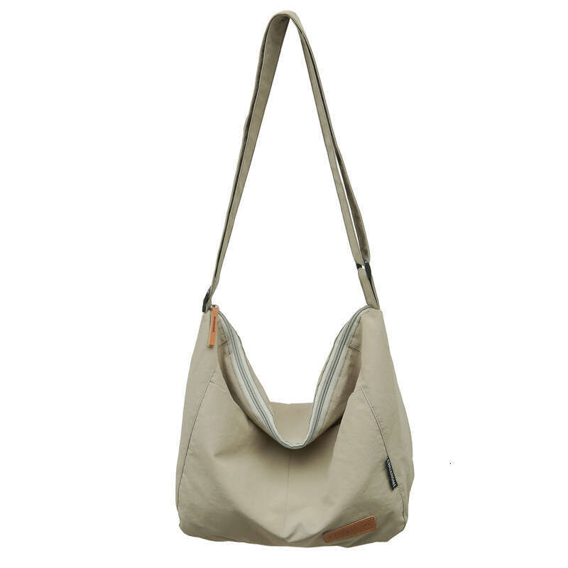 2024 Crossbody Ins Solid Color Simple Design Tote College Student Large Capacity Casual Class Shoulder Bag