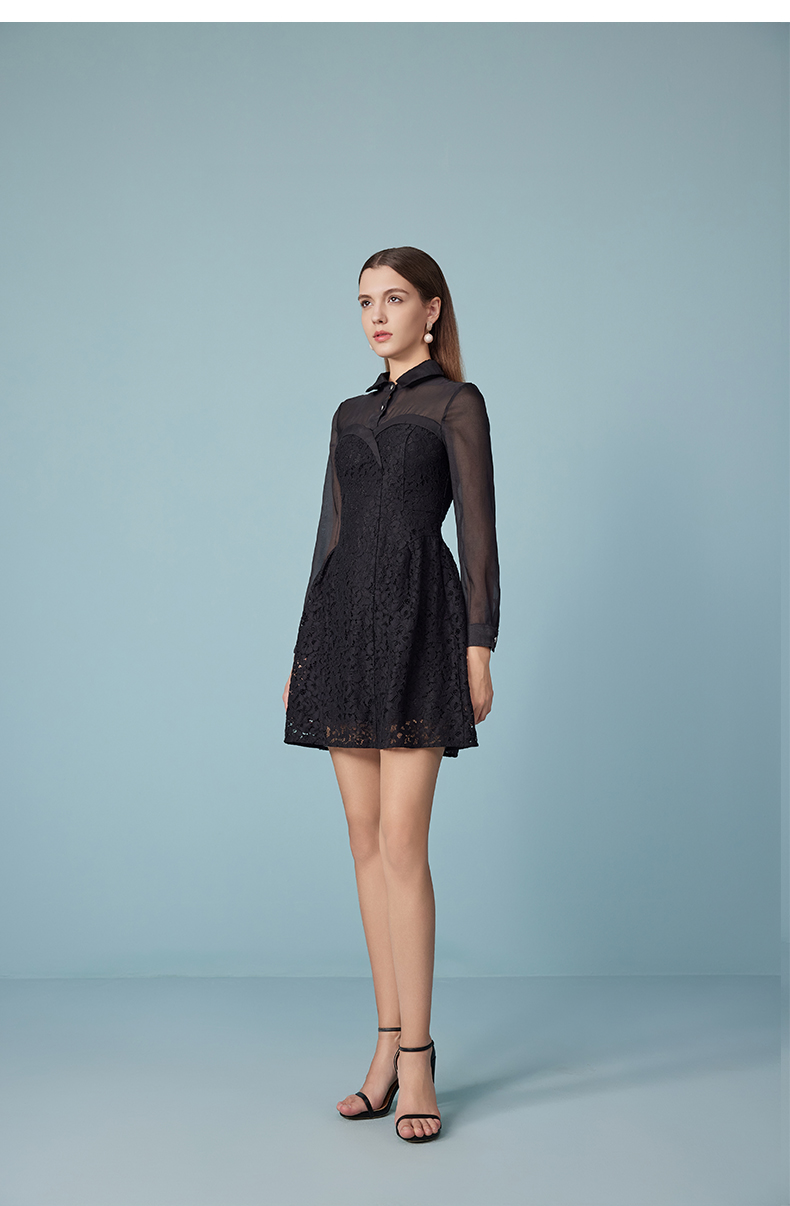 Women's Elegant Black Lace Mini Skirt High Waist Mesh Splicing Short Skirt Party Summer Resort Wear Office Women Clothing 6116308