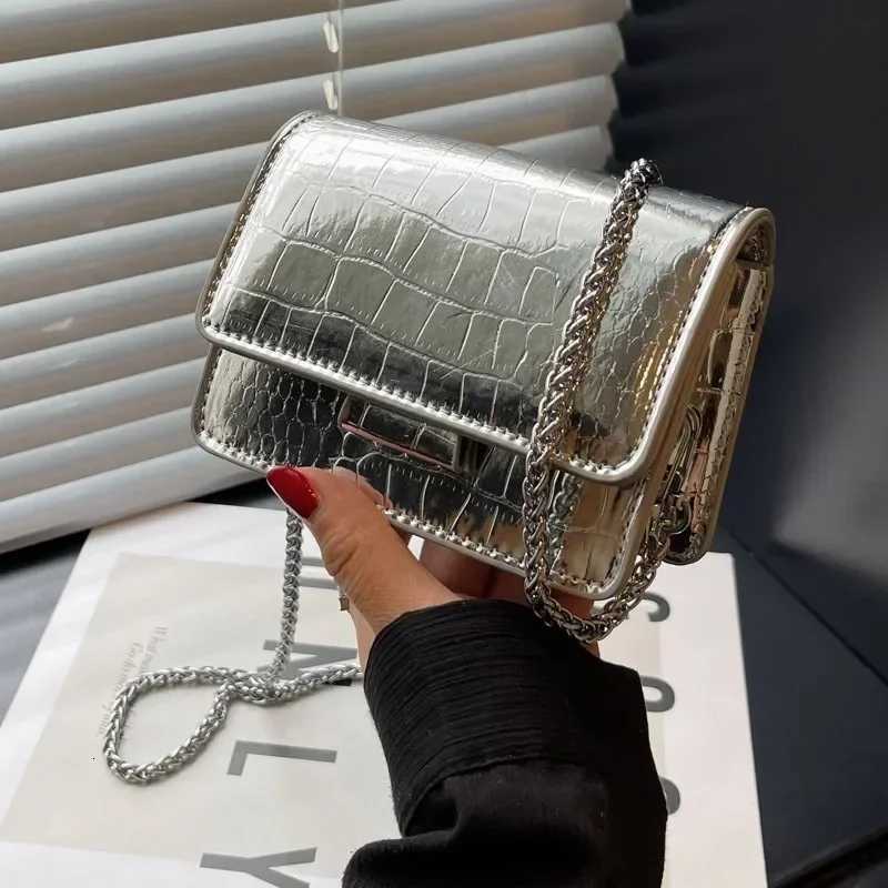 2024 Summer Popar Versatile Chain Messenger Bag Fi Mini Square Sling Bag Y250730
