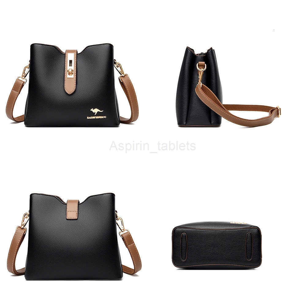 3-Layer Large Capacity Purses and Handbags Crossbody for Women High Quality Leather FAshion New Messenger Shoulder Bag M250730