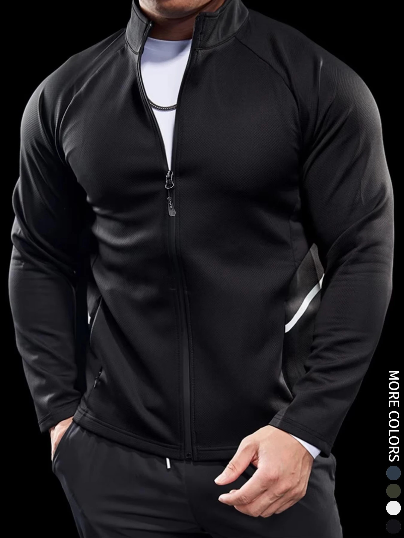 Mens Jackets Training Wear Muscle Curves Fitness Casual Lightweight Slim Quick Dry Running Boyfriends Gift 250730