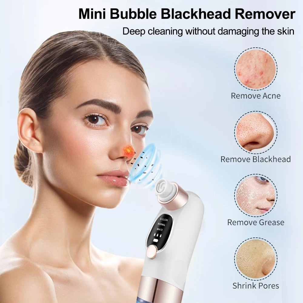 Electric Vacuum Blackhead r Bubble Water Cycle Face Dead Skin Pore Cleansing Suction Blackheads Removal Instrument 250726