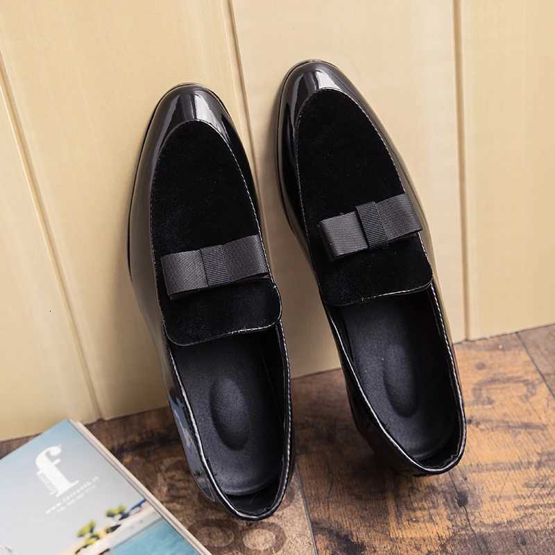 Patent Leather Shoes for Men Oxfords Lace Up M Wedding Party Formal Work Shoes Suede Leather Shoes Size 38-45 Large Y250730