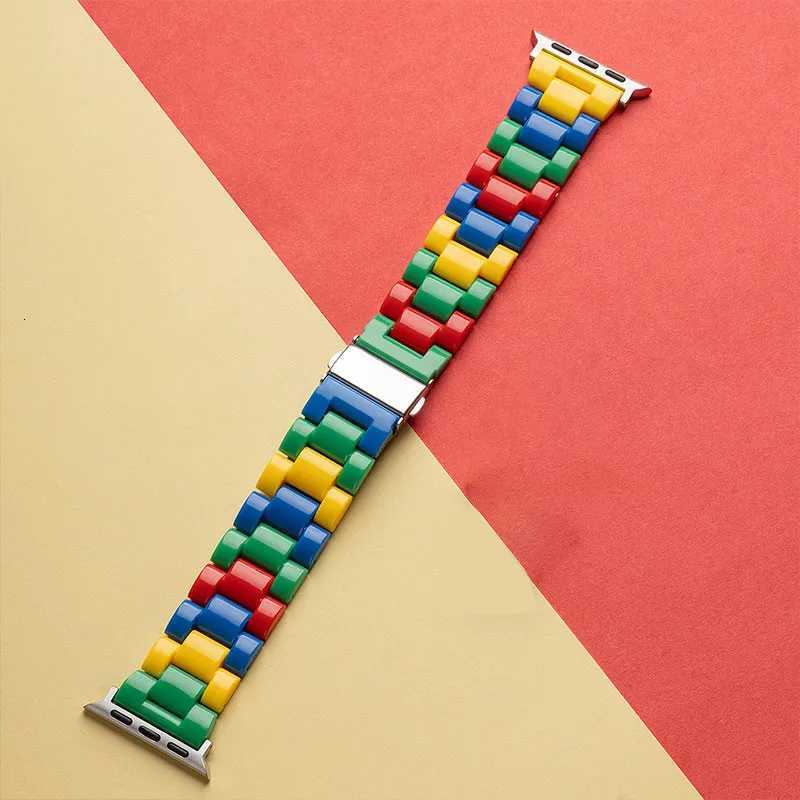 Silicone Case+Stylish Can Color Resin Str For ple 10 tra 9 8 7 6 SE For i 41mm 46mm 49mm 45mm 40mm 42mm 44 3 Y250730