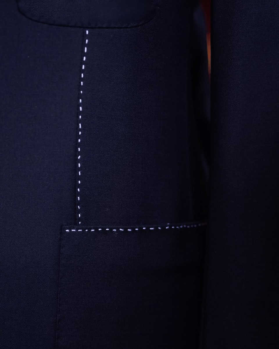 Vintage Dark Blue Wedding Tuxedos 1 Piece Set Jacket Peaked Lapel Men Suits Classic Fit Groom Wear Party Suit Customized