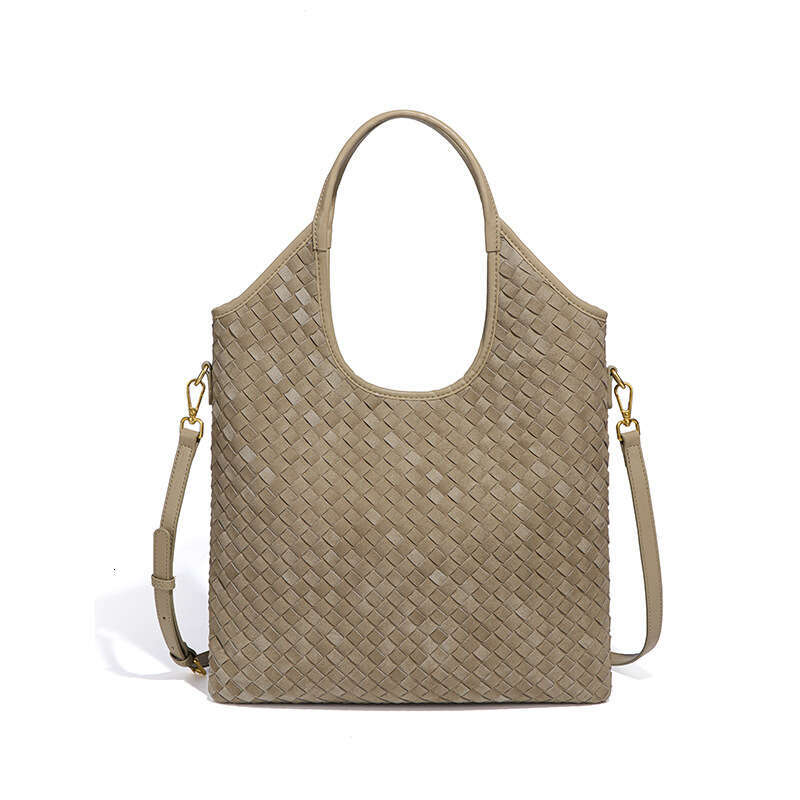 Women Casual Large Capacity Crossbody Handbag New Woven Underarm Single Shoulder Ladies Suede Matte Tote Bag