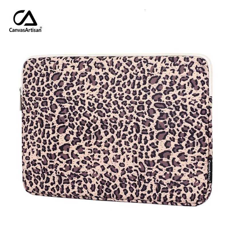 1112131415.6 Inch Laptop Bag Brand Lady Man Leopard Sle Case For MacBook Air Pro M1 Notebook Computer PC DropShip H31 y250730
