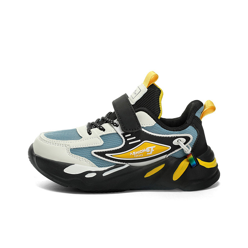 Summer Hollow Boys' Single Children's Kids' Sports Big Kids Running Breathable Mesh Shoes