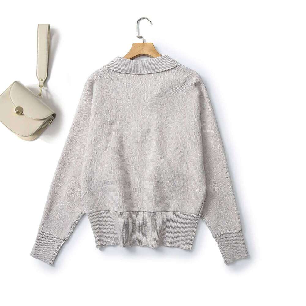 Ethereal MD 2025 Cos Spring New Style Of Women's Standard Batsleeve POLO Shirt Casual Sweater 250728