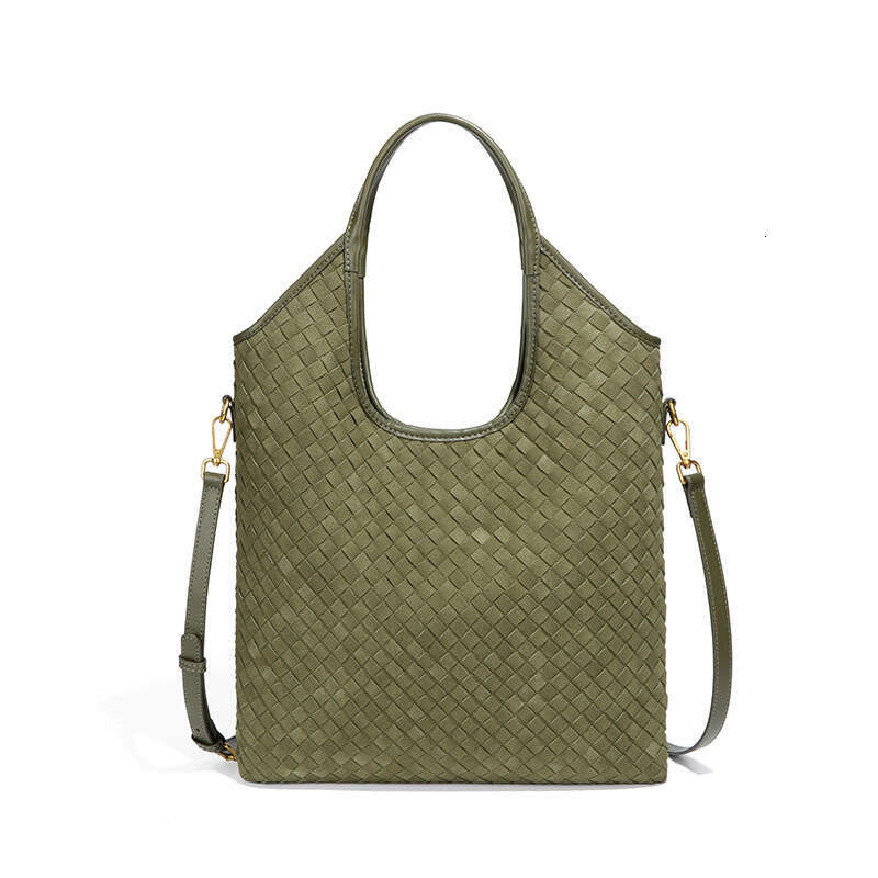 Women Casual Large Capacity Crossbody Handbag New Woven Underarm Single Shoulder Ladies Suede Matte Tote Bag