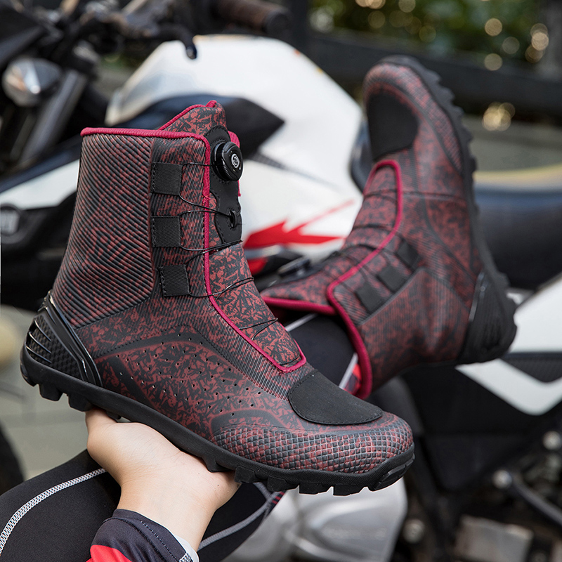 Motorcycle shoes Shoes men high top men's outdoor comfortable non slip wear resistant protection