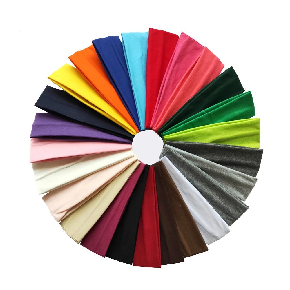 Summer Sports Yoga Headbands for Women Simple Adjustable Men Running Absorb Sweat Elastic Hair Bands Soild Headband Wholesale 250716