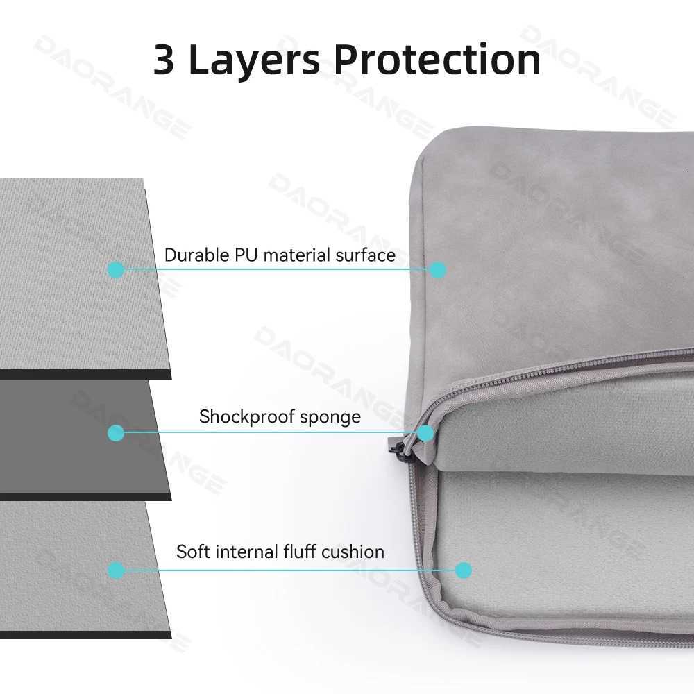 15.6 Inch Laptop Sleeve Case for Book Air Pro Carrying Bag for Lenovo Asus HP Dell 11 13.3 14 15.4 Notebook Shockproof Cover y250730
