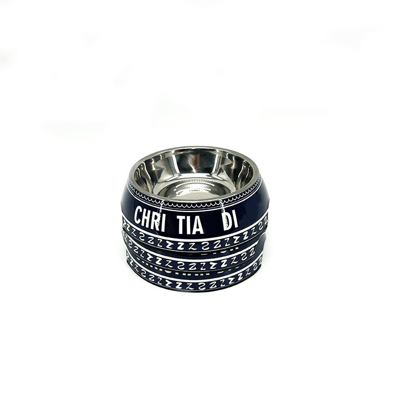 Luxury Brand Stainless Steel Dog & Cat Food/Water Bowls Pet Feeding Utensils Melamine Bowl Supplies Dog Feeding Accessories Feeding Dishes with Separa