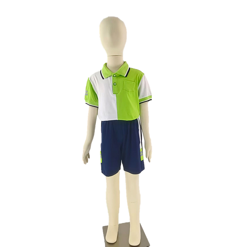 Manufacturer customized kindergarten primary school uniform polo shirt set for men and women's sportswear