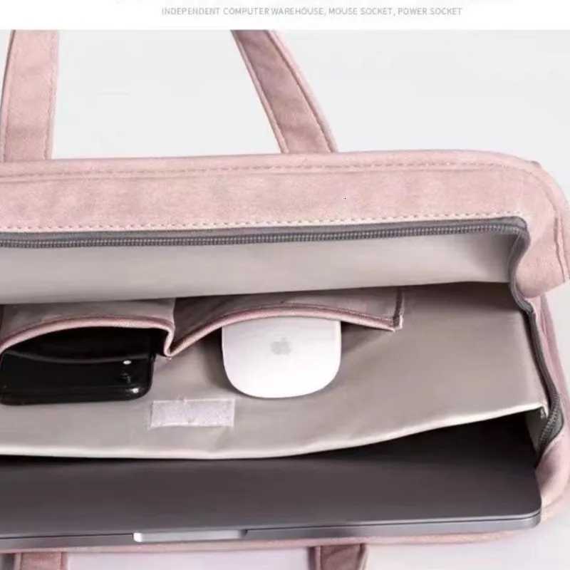 13.3 14 14.1 15.6 16 Inch Khaki Pocket Laptop Bag Wen Off Notebook Sleeve Case Travel Computer Handbag Elegant Luxury y250730