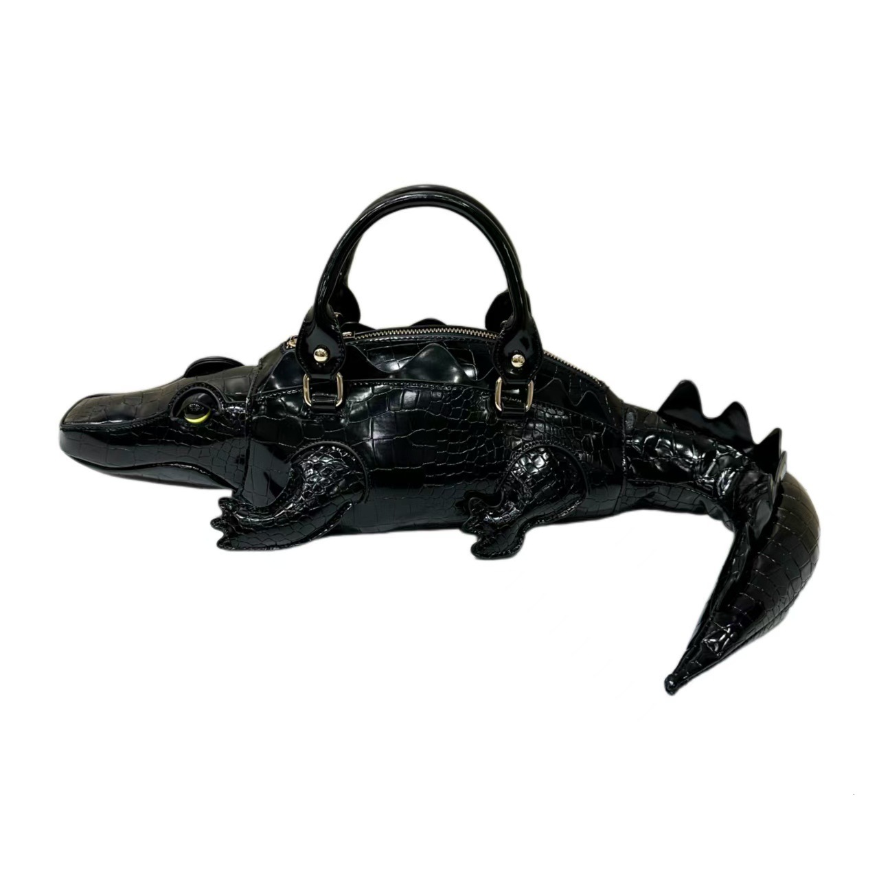 New Personality Creative Cute Funny Trendy Cool Handsome Crocodile Handbag Shoulder Crossbody Bag ddmymoon