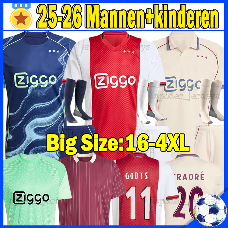 XXXL 4XL 2025 2026 GODTS TRAORE Soccer Jerseys 125th anniversary TAYLOR BROBBEY WEGHORST 21 22 FITZ-JIM KLAASSEN Player Version Football Shirt BERGHUIS Men Kids Kits