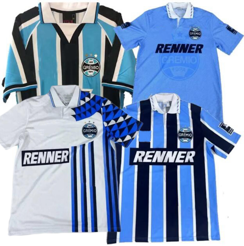 1994 1995 1996 1997 1998 1999 2000 Gremio FBPA retro soccer jersey RONALDINHO classic vintage football shirt XXL