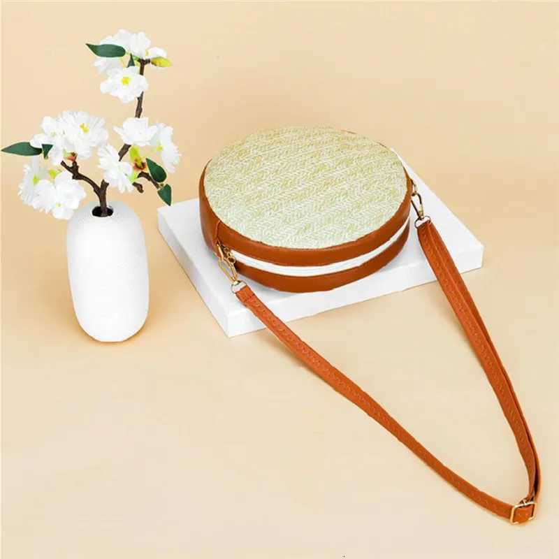 100% Cotton Linen Cotton Linen Cotton Linen Bag Vintage Casual Str Weaving Single Shoulder Bag Summer Beach Shoulder Crossbody Bag Y250730