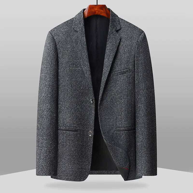 Blazer's New Outdoor Men's Fashion, Sporty and Slimming British Style Business Gentleman's Versatile Wedding Striped Blazer