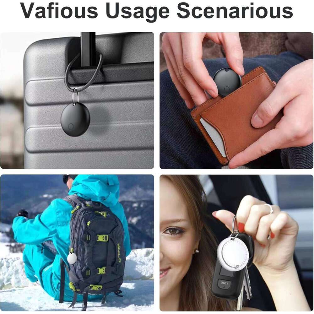 F08 aron Dual System Locator, Compatible with Apple and Android Find My Hub, Replaceable Battery, Waterproof, Bluetooth Item Finder