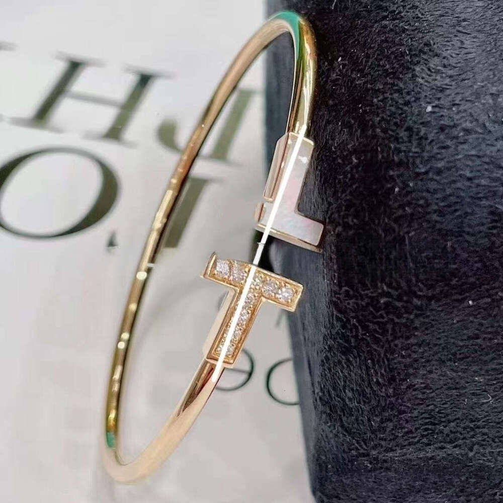 Tiffiney Bracelet Designer Jewelry High-Quality Womens Wristband High Edition Gold Plated Full Rhinestone Light High-End Couple Bracelet Girlfriend Gift