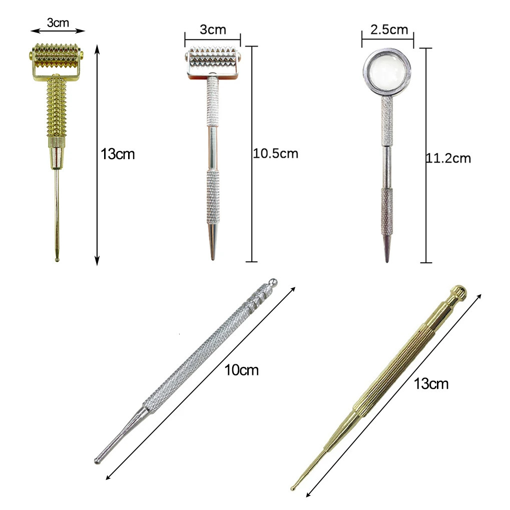 Retractable Acupuncture Point Probe Ear Massage Brass Pen Massage Needle Detection Deep Tissue Auriculo Ear Care Tool 250726