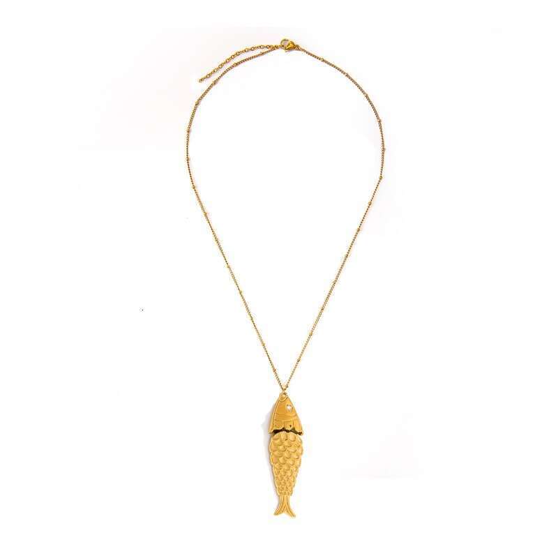 Stainless Steel Moving Shape Oil Drip Colorful Fish Scale with Rhinestone Hanging Pendant DIY Jewelry