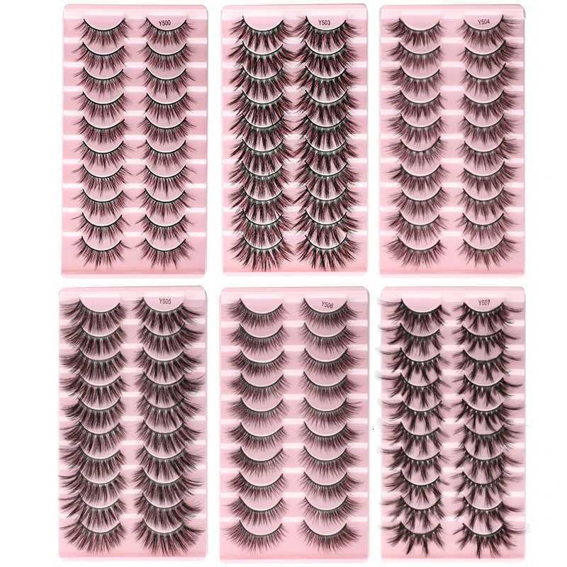 2/5/10 Pair 3D Mink Lashes Natural Soft Eyelashes Dramatic False Eyelashes Faux Cils Makeup Fake Eyelash Extension Makeup Z250730